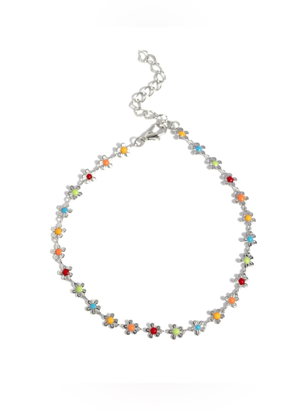 Familiar Florals - Multi Ankle Bracelet